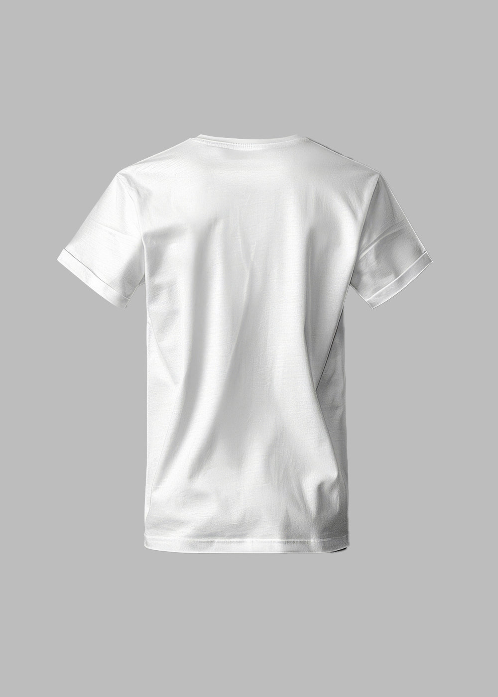 White Round Neck Tshirt