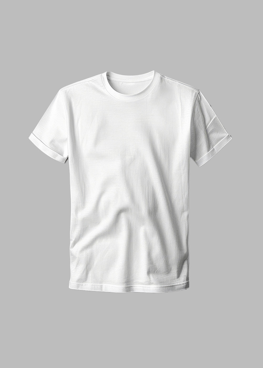 White Round Neck Tshirt